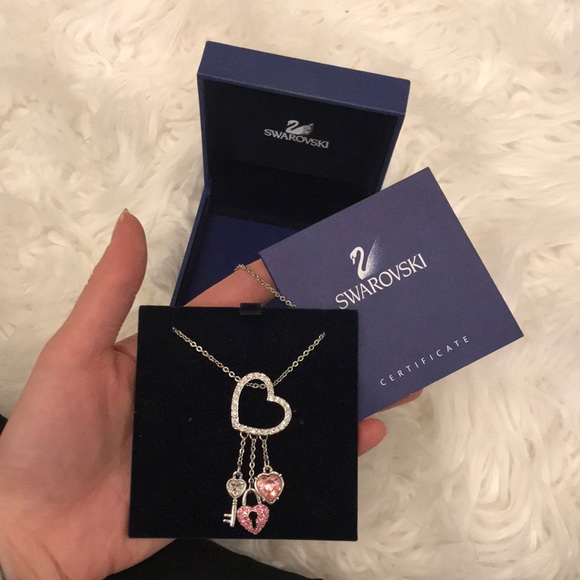 Swarovski Heart Lock Necklace - Picture 2 of 2